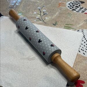 Disney Mickey/Minnie Rolling Pin with Wooden Handles